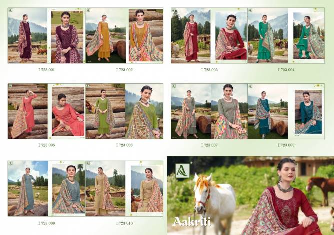Alok Aakriti Digital Printed Winter Festive Wear Designer Wool Pashmina Collection